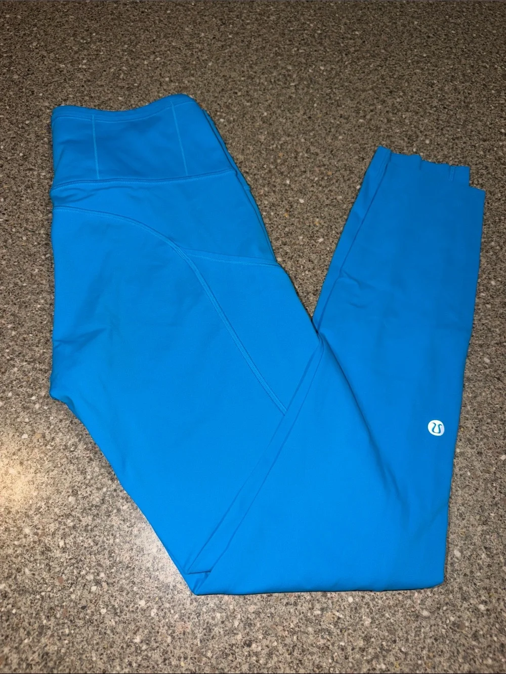 Lululemon Fast and Free Bright Blue High-Rise Leggings